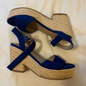 Blue sandals